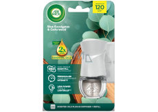 Air Wick Essential Oils Blue Eucalyptus & Eukalyptus a cedr elektrický osvěžovač vzduchu komplet 19 ml