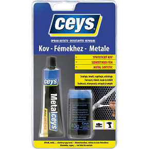 Ceys Naprawa defektu syntetyczny metal, masa, 40 ml + 40 g