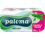 Paloma 3-warstwowy papier toaletowy Green Tea, 16 rolek