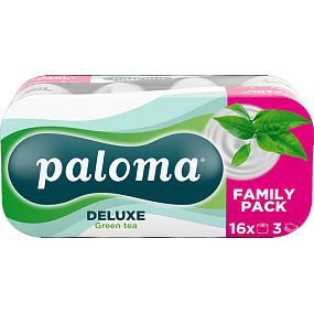 Paloma 3-warstwowy papier toaletowy Green Tea, 16 rolek