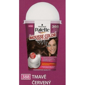 Schwarzkopf Palette Mousse Color Shake and color barva na vlasy 388 Tmavě červený