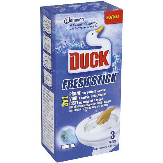 Duck Fresh Stick Marine 3x gelové pásky do Wc mísy 27 g