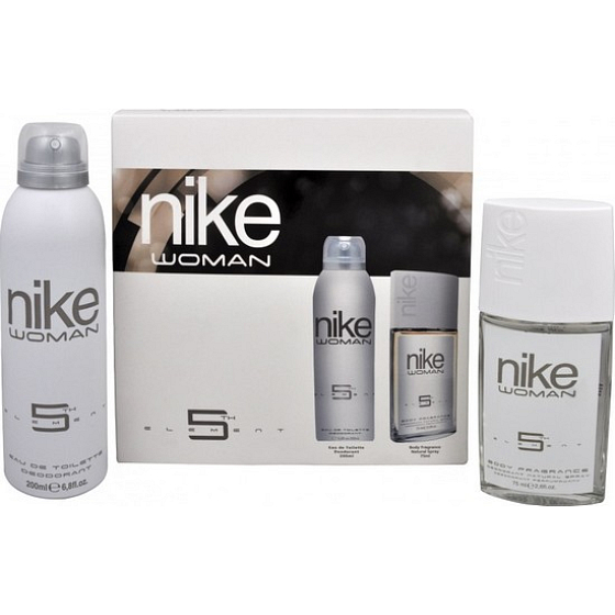 Nike 5th EleMant for Woman parfémovaný deodorant sklo pro ženy 75 ml + deodorant sprej 200 ml, kosmetická sada