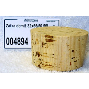 Zatyczka korkowa do demiżonów 32 x 55 x 50 mm, 50 l
