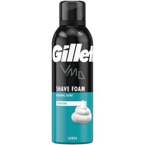 Gillette Classic Sensitive pianka do golenia dla wrażliwej skóry dla mężczyzn 200 ml