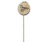 Bohemia Gifts Drewniany ząb k ziołom z nadrukiem - Oregano średnica koleczka wynosi 5 - 8 cm