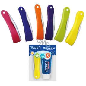 Banat Podróżny szczoteczka do zębów + wybielająca pasta do zębów 15 ml, zestaw podróżny