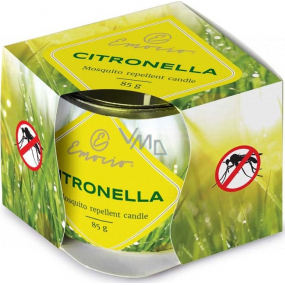 Emocio Dekor Citronella vonná svíčka sklo 70 x 62 mm 85 g