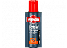 Alpecin Energizer Coffein C1, Kofeinowy szampon stymulujący wzrost włosów, spowalniający dziedziczne wypadanie włosów 375 ml