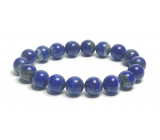 Bransoletka z Lapisu Lazuli elastyczna, kamień naturalny, koralik 10 mm / 16 - 17 cm, kamień harmonii