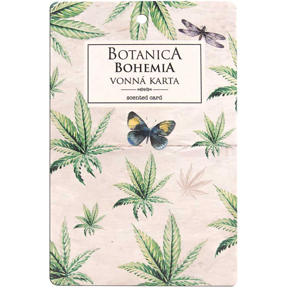 Bohemia Gifts Aromatická vonná karta Konopí 10,5 x 16 cm
