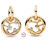 Zawieszka ze srebra 925 pozłacana znakiem zodiaku Strzelec, charms do bransoletki