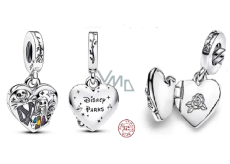 Zawieszka ze srebra 925 Tim Burton - Gwiezdne Wojny, Sally i Jack medalion, charms do bransoletki film