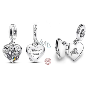 Zawieszka ze srebra 925 Tim Burton - Gwiezdne Wojny, Sally i Jack medalion, charms do bransoletki film