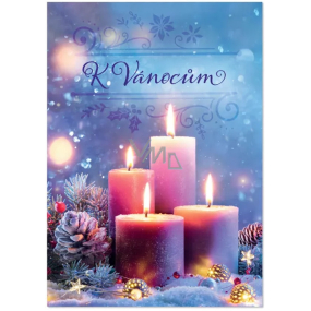 Albi Přání do obálky Świąteczne świeczki 14,8 x 21 cm Albi Přání do obálky Świąteczne świeczki 14,8 x 21 cm