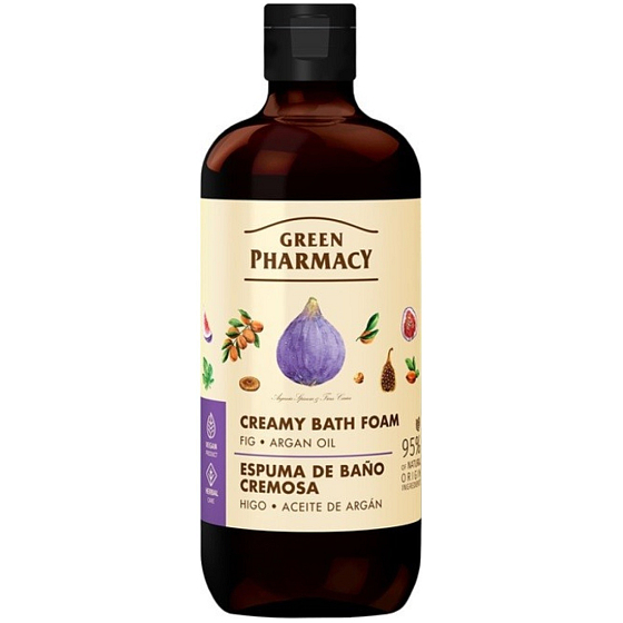Green Pharmacy Fík i olej arganowy kremowa piana do kąpieli 500 ml