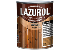 Lazurol Classic S1023 syntetická olejová lazura na dřevo 0021 Ořech 2,5 l
