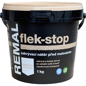 REMAL Flek-stop farba na plamy po wodzie, dymie i nikotynie 1 kg
