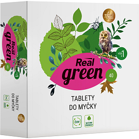 Real Green Clean tabletki do zmywarki, 40 szt.