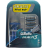 Gillette Mach3 náhradní hlavice 4 kusy + gel na holení 75 ml, kosmetická sada, pro muže