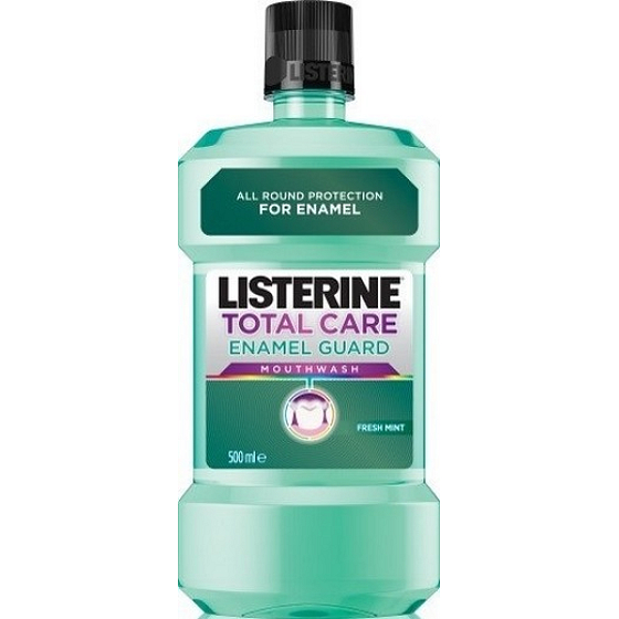 Listerine Total Care Enamel Guard ústní voda chrání zuby před zubním kazem 500 ml