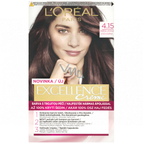 Loreal Paris Excellence Creme farba do włosów 4.15 Lodowa brązowa