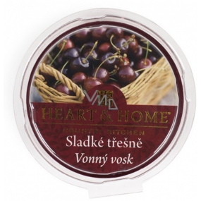 Heart & Home Słodka wiśnia Sojowy naturalny wosk zapachowy 27 g