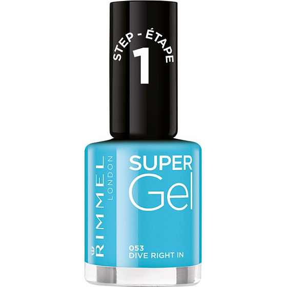 Rimmel London Super Gel lak na nehty 053 Dive Right In 12 ml