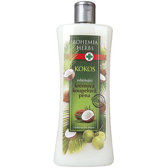 Bohemia Gifts Kokos pěna do koupele s kokosovým a olivovým olejem 500 ml