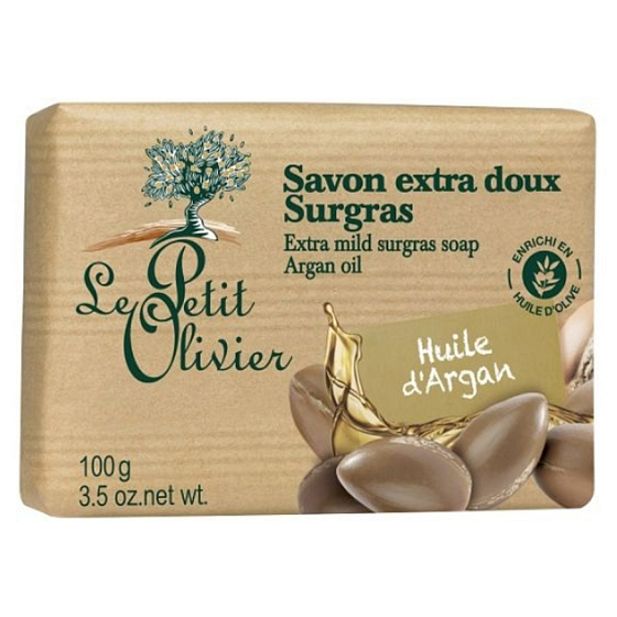 Le Petit Olivier Arganový olej extra jemné mýdlo s přírodními extrakty 100 g