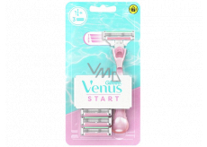 Gillette Venus Start maszynka do golenia + 3 wymienne ostrza, dla kobiet