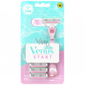 Gillette Venus Start maszynka do golenia + 3 wymienne ostrza, dla kobiet
