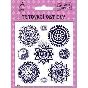 Arch Tetovací obtisky s atestem pro děti 01 Mandaly 14 x 11 cm