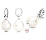 Charm Srebrna 925 Perła barokowa wisiorek na bransoletkę, symbol