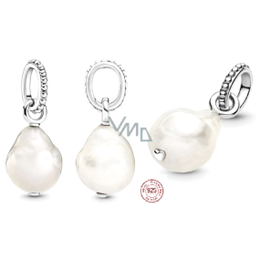 Charm Srebrna 925 Perła barokowa wisiorek na bransoletkę, symbol Charm Srebrna 925 Perła barokowa wisiorek na bransoletkę, symbol