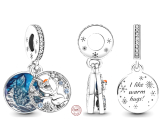 Charm Srebrny 925 Disney Kraina Lodu, Olaf 2w1, zawieszka na bransoletkę