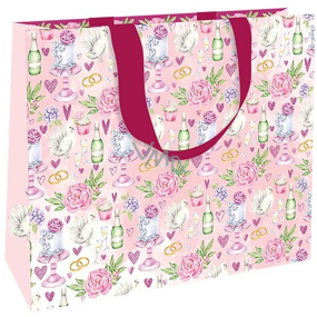 Niekupiona Torebka papierowa z rączką 30 x 23 x 12 cm Sekt i tort