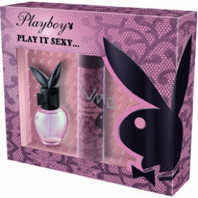 Playboy Play It Sexy toaletní voda 30 ml + deodorant sprej 150 ml, dárková sada Playboy Play It Sexy toaletní voda 30 ml + deodorant sprej 150 ml, dárková sada