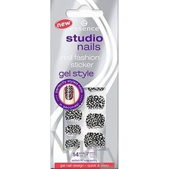 Essence Studio Nails 01 Cut Object From Capetown gelové nálepky na nehty 14 kusů