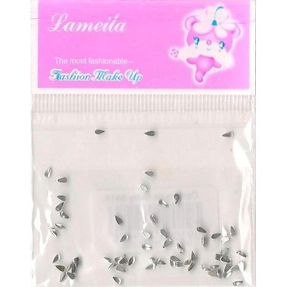 LaMeiLa Ozdoby na nehty kapičky stříbrné 1 balení