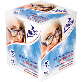 Linteo nawilżane chusteczki do okularów, 50 szt.