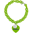 Ops! Objects Cherié Bracelet náramek OPSBR-222 zelená