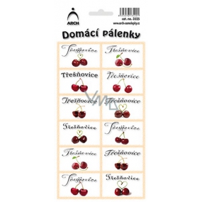 Arch Samolepky Domowe pálenky Třešňovice 12 etiket