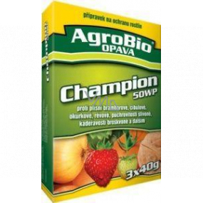 AgroBio Champion 50 WP přípravek na ochranu rostlin 3 x 40 g AgroBio Champion 50 WP přípravek na ochranu rostlin 3 x 40 g