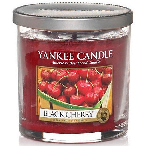 Yankee Candle Black Cherry - Zralé třešně vonná svíčka Décor malá 198 g