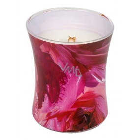 WoodWick Red Currant & Cedar - Červený rybíz a cedr Artisan vonná svíčka s dřevěným knotem a víčkem sklo střední 275 g