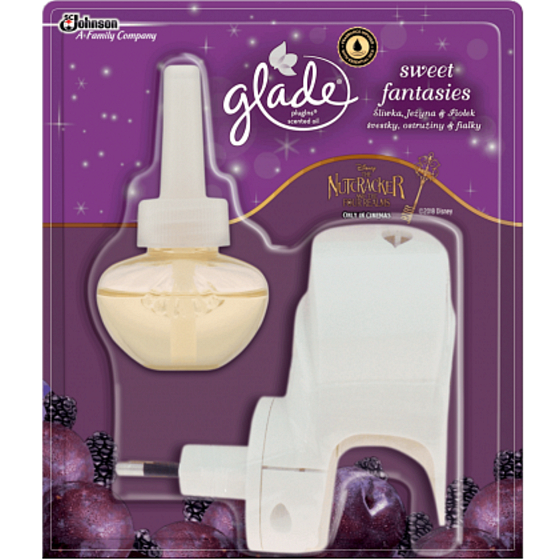 Glade Sweet Fantasies - Švestka a šťavnatá ostružina elektrický strojek s tekutou náplní 20 ml