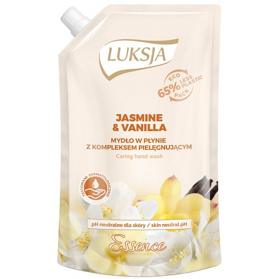 Luksja Essence Jasmín & vanilka tekuté mýdlo náhradní náplň 400 ml