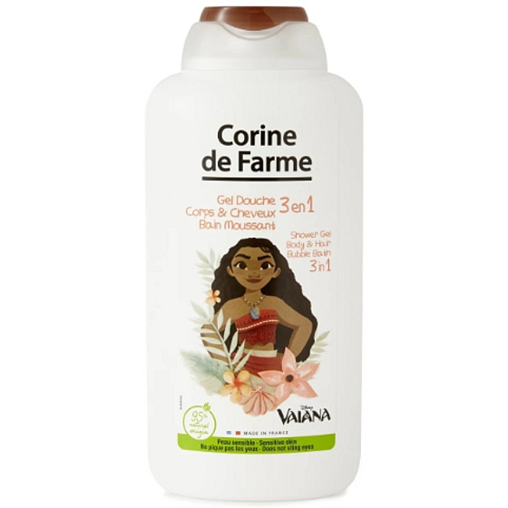 Corine de Farme Vaiana 3w1 szampon do włosów, żel pod prysznic i płyn do kąpieli 500 ml