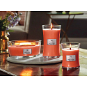 WoodWick Tamarind & Stonefruit - Tamarind a peckovice vonná svíčka s dřevěným širokým knotem a víčkem loď 453 g